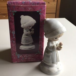 Precious Moments Figurine "Christmas Be Merry" '91